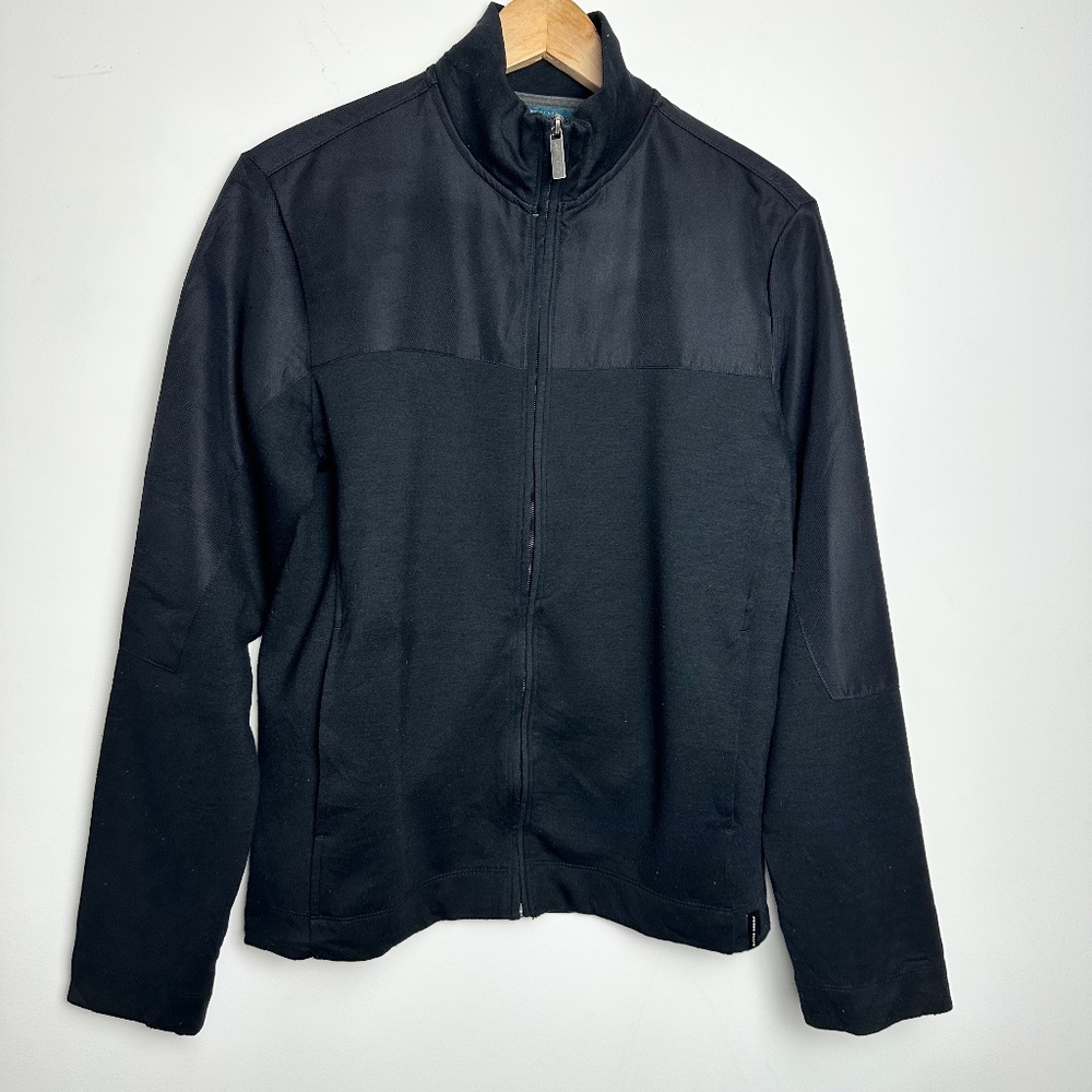 PERRY ELLIS FULL ZIP BLACK JACKET